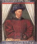 Jean Fouquet Portrait of Charles Vii of France oil
